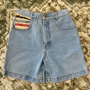 Vintage lawman red white blue mom 80's shorts
